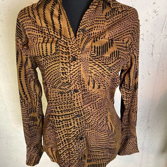 #229 EQUIPMENT FEMME Rayon Button Down Blouse - Picture 5 of 15